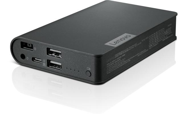 Lenovo USB-C Laptop Power Bank 14000mAh Battery Capacity Charge a Laptop & 2 Mobile Devices 2 Hours to Fully Charge 365 Days Long Stand-by Life Lenovo USB-C Laptop Power Bank 14000mAh Battery Capacity Charge a Laptop & 2 Mobile Devices 2 Hours to Fully Charge 365 Days Long Stand-by Life