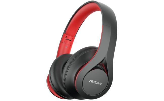 Mpow 059 Lite 60h Long Playtime Bluetooth 5.0 Hi-Fi Stereo Noise Reduction, Red