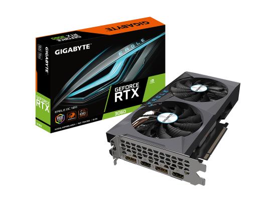 GIGABYTE GeForce RTX 3060 EAGLE OC 12G 2 x WINDFORCE Fans Graphics Card