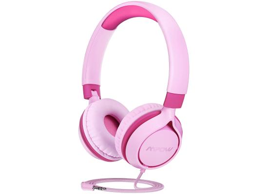 Mpow CHE1 Kids Wired For Kids Volume Limit 94dB Foldable For Cellphones, Tablets, PC - Pink
