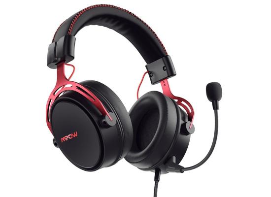 Mpow Air SE Headset 3D Surround In-Line Control For PC/PS4/PS5/Xbox/Switch , Red