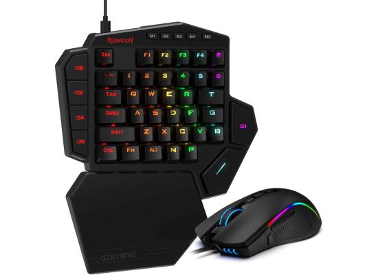 Redragon K585-BA One-Handed RGB Keyboard & M721-Pro Mouse Combo