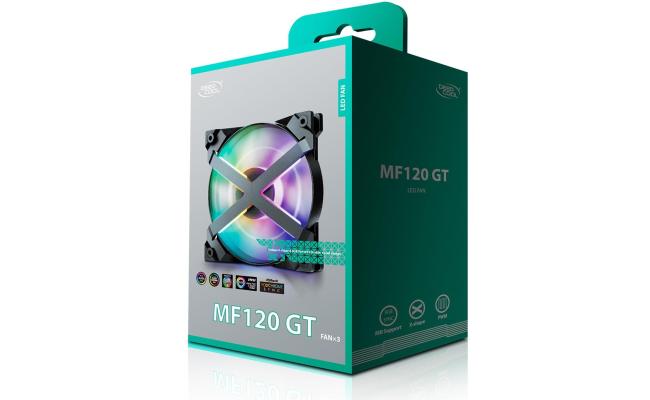 Deepcool MF120 GT (3XFAN) 20 Addressable RGB LEDs Across X Frame