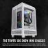 Thermaltake The Tower 100 Mini Tower Tempered Glass M-ITX Case - White