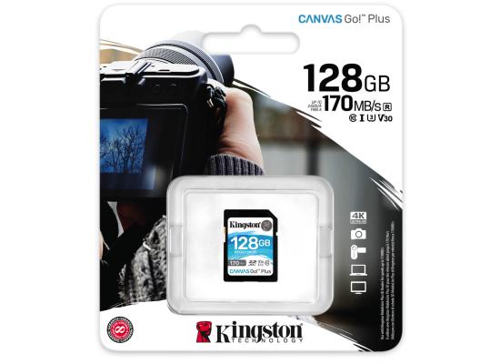 Kingston 128GB SDXC Canvas Go Plus 170MB /s C10, U3, V30 Memory Card