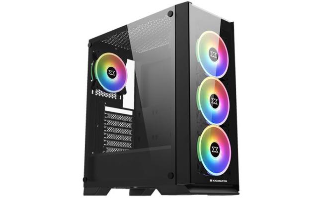 Xigmatek Sirocon III RGB Fans w/ LED Switch Tempered Glass Gaming Case