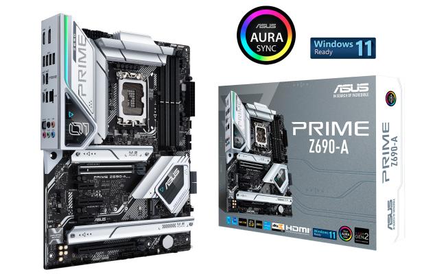 ASUS Prime Z690-A Intel 12th PCIe 5.0 DDR5 4x M.2 USB Type-C Thunderbolt 4 Aura Sync RGB Lighting