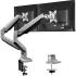 Fellowes Platinum Series Adjustable Dual Monitor Arm - White