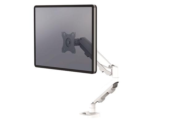 Fellowes Platinum Series Single Adjustable Monitor Arm - White