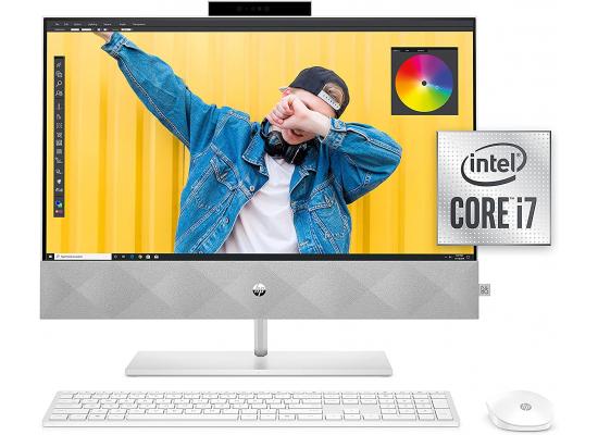 HP 27" All-in-One 27-d1002ne 11Gen Core i7 8-Cores Touch Screen , White