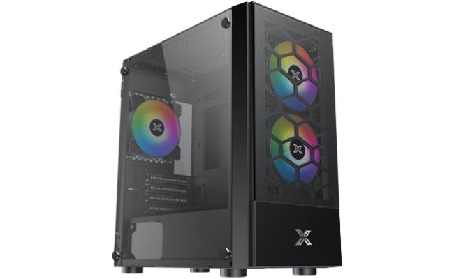 Xigmatek OREO Fixed RGB Fan Meshed Grill & Tempered Glass