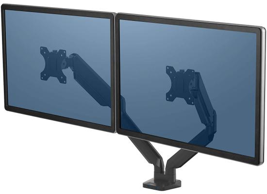 Fellowes Platinum Series Adjustable Dual Monitor Arm - Black