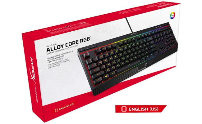 HyperX Alloy HX-KB5ME2-US Core RGB Membrane Gaming Keyboard