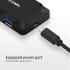 LINKCOMN SA04 4-Port USB 3.0 Hub Super Speed Data Transfer up to 5Gbp