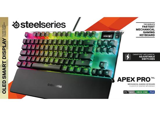 SteelSeries Apex Pro TKL Adjustable Actuation Switches OLED Smart