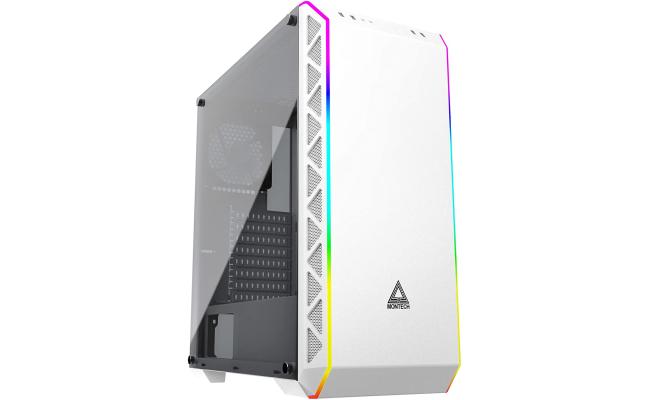 Montech AIR 900 ARGB Gaming Case w/ ARGB Lighting Strip - White