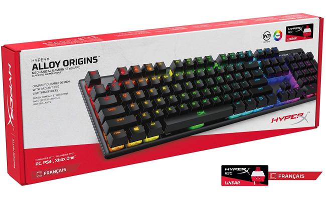 HyperX Alloy Origins Mechanical Red Switch RGB LED Backlit HyperX Alloy Origins Mechanical Red Switch RGB LED Backlit
