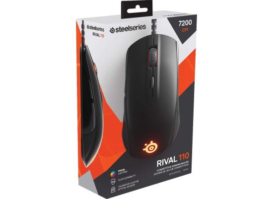 SteelSeries Rival 110 Gaming Mouse RGB Lightweight Design