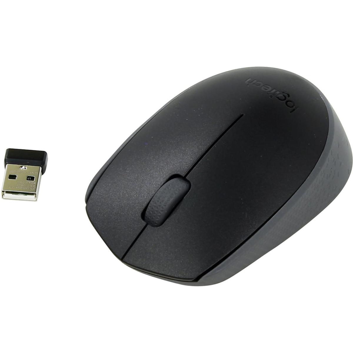 Logitech M171 Wireless Mouse Optical Tracking Ambidextrous | M171 Black ...