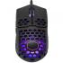 Cooler Master MM711 RGB-LED Lightweight 60g Wired 16000 DPI Optical Sensor 20 Million Click Omron Switches, Smooth Glide PTFE Feet Ambidextrous Honeycomb Shell - Black Matte
