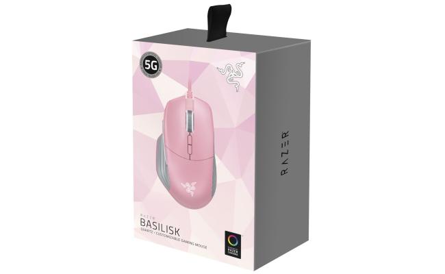 Razer Basilisk Gaming Mouse Mechanical Switches Quartz Pink