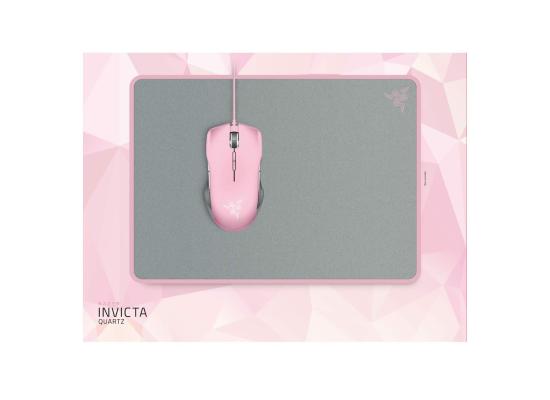 Razer Invicta Quartz Edition Mouse Mat Robust Aluminum Base Two Sides Quartz Pink