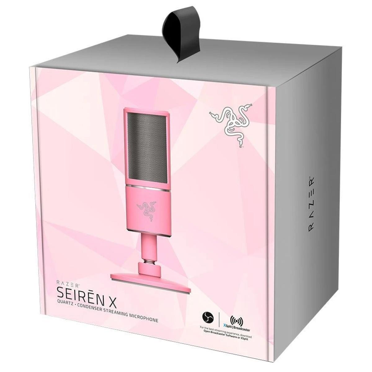 Razer Seiren X USB Streaming Microphone Quartz Pink | RZ19-02290300-R3M1 |  City Center For Computers | Amman Jordan