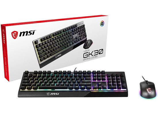 MSI Vigor GK30 Gaming Keyboard & GM11 Mouse COMBO Arabic & English