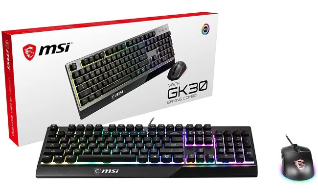 MSI Vigor GK30 Gaming Keyboard & GM11 Mouse COMBO Arabic & English