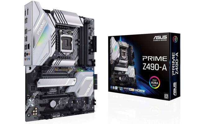 ASUS Prime Z490-A Intel Z490 Intel Dual M.2 Aura Sync RGB