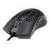 Redragon M808 Storm Lightweight RGB 85g Ultralight Honeycomb Shell 12,400 DPI Optical Sensor 7 Programmable Buttons Super-Lite Cable - Black