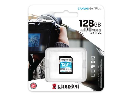 Kingston 128GB SDXC Canvas Go Plus UHS-I C10 U3 V30