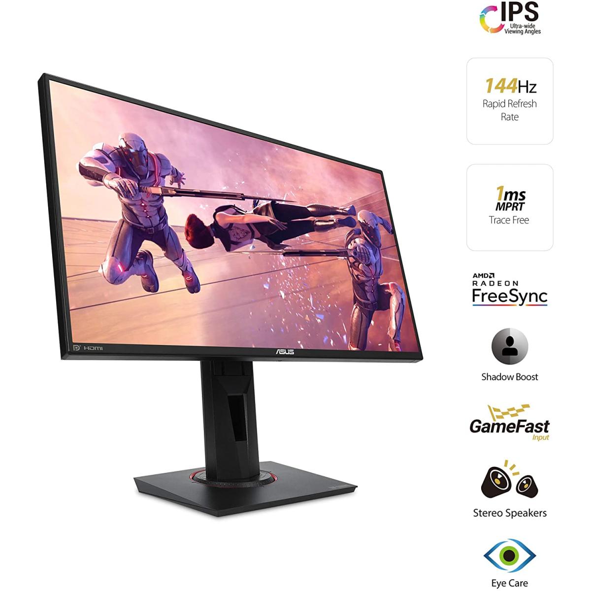 ASUS TUF VG259Q 25" FHD IPS 144Hz AdaptiveSync Gaming Monitor VG259Q