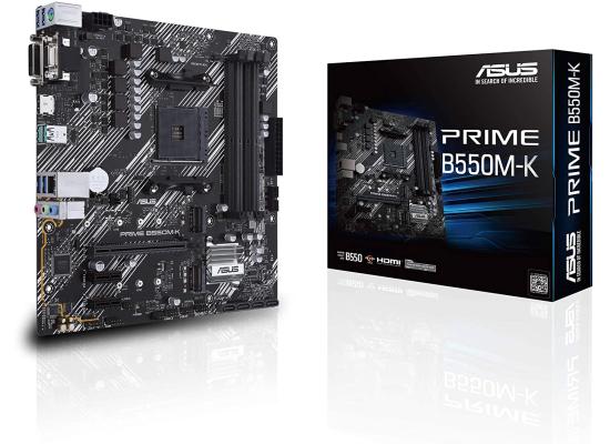 ASUS Prime B550M-K AMD B550 Dual M.2, PCIe 4.0 Mainboard