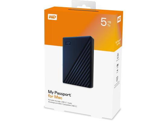 WD 5TB My Passport Portable External Hard Drive, Black 