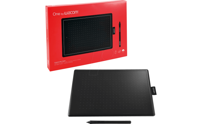 Wacom One by Wacom CTL-672-N Ideal for Work from Home & Remote Learning - Works With Chromebook (Medium) -  Black