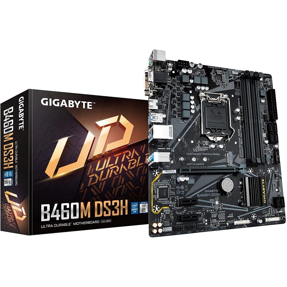 Gigabyte B460M DS3H Intel B460 M.2 Slots Micro-ATX Motherboard | B460M ...