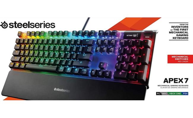SteelSeries APEX 7 Mechanical Gaming Keyboard - Red Switch