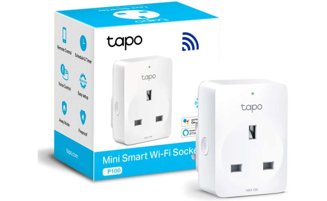 TP-Link Tapo P100 Smart Plug Wi-Fi Outlet Remote Control Timer Switch