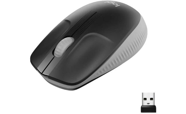 Logitech Wireless Mouse M190 Full Size Ambidextrous Curve Design