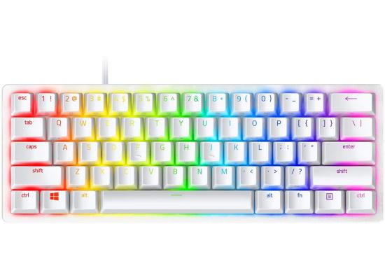 Razer Huntsman Mini 60% Clicky Optical-Mechanical Switches Doubleshot PBT Keycaps Detachable USB-C Cable (Red Switch) - Mercury
