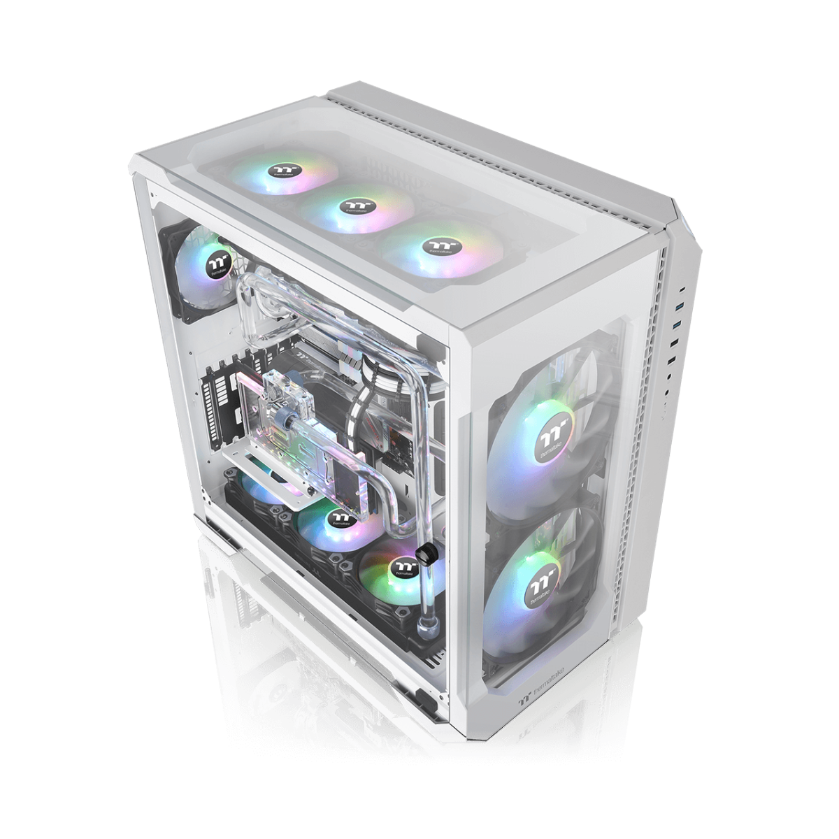 Thermaltake View 51 Tempered Glass ARGB Edition Gaming - White | CA-1Q6 ...