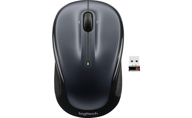 Logitech M325 Wireless Mouse Compact & comfortable with speed wheel - Dark Silver