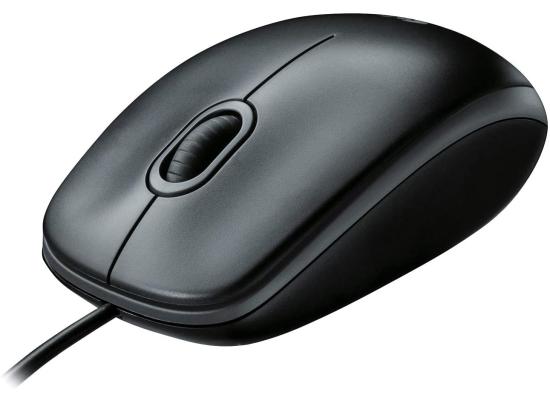 Logitech M100 Wired USB Optical Mouse Right & Left Hand Use