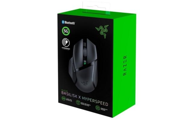 Razer Basilisk X HyperSpeed Wireless / Bluetooth 16K DPI Optical Sensor 6 Programmable Buttons 450 Hr Battery - Black