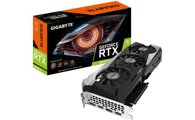 GIGABYTE Gaming Nvidia RTX 3070 Ti 8GB GDDR6X PCI Express 4.0 Video Card