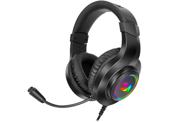 Redragon H260 HYLAS RGB Wired Headset with Mic Support Xbox, Nintendo , PS4, PS5, PCs, Laptops (Black)