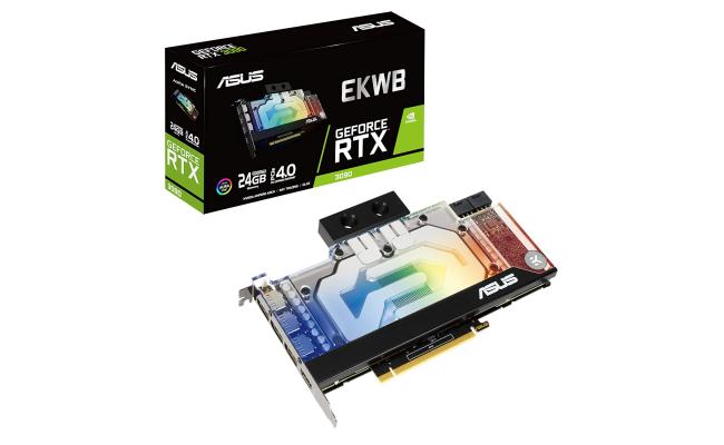 ASUS EKWB GeForce RTX 3090 24GB GDDR6X Protective Backplate w/ EK Water Block