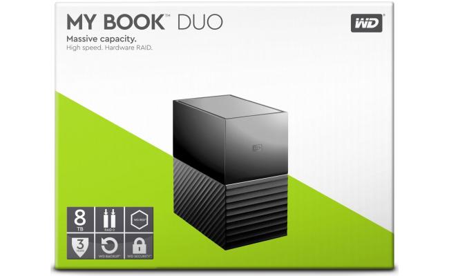 WD 8TB My Book Duo Desktop RAID External HDD - USB 3.1