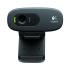 Logitech C270 HD Webcam 720p Widescreen HD Video Calling Light Correction Noise-Reducing Mic For Skype, FaceTime, Hangouts, WebEx - Black